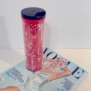 Starbucks holiday tumbler 2018 red white cold cup